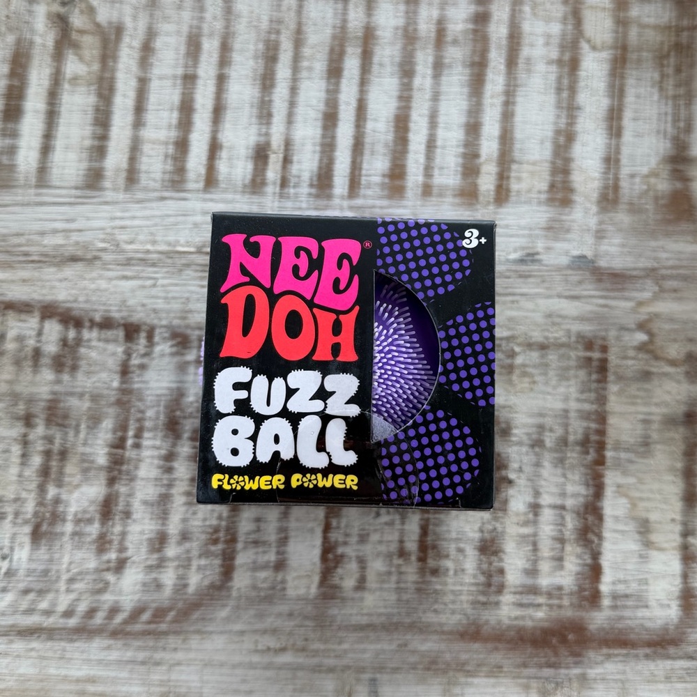 Purple Flower Power Fuzzball NeeDoh